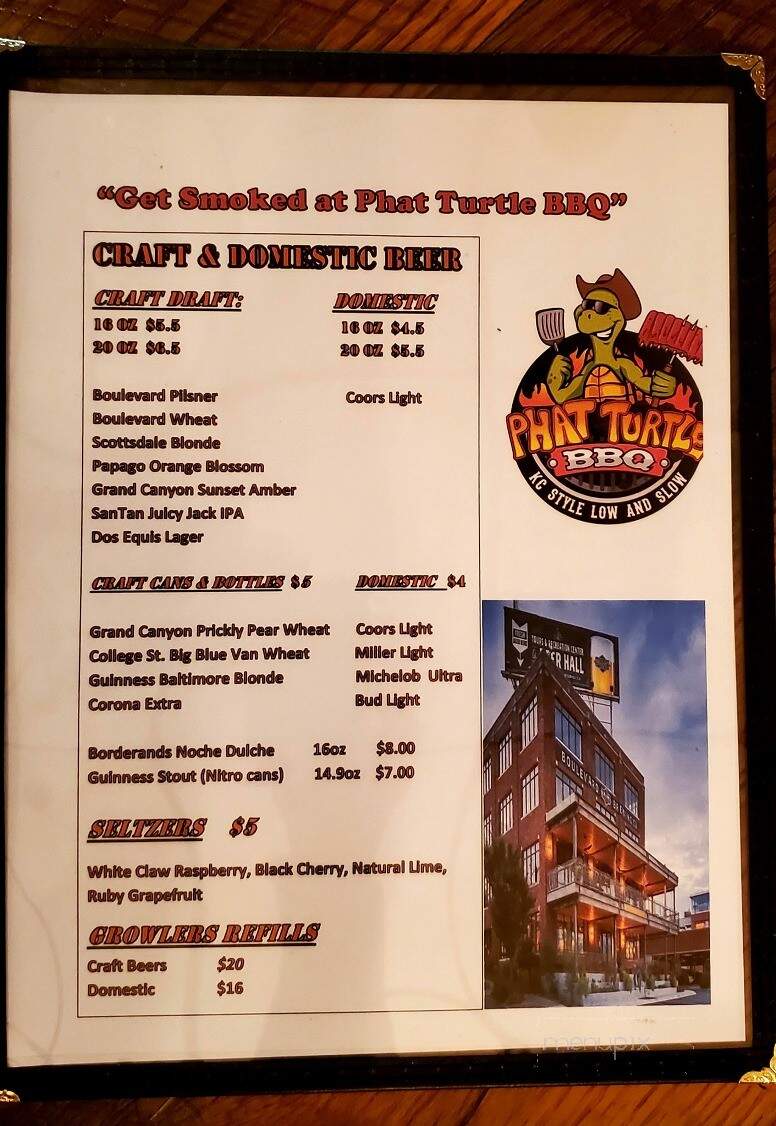 Phat Turtle BBQ - Phoenix, AZ menu_pic