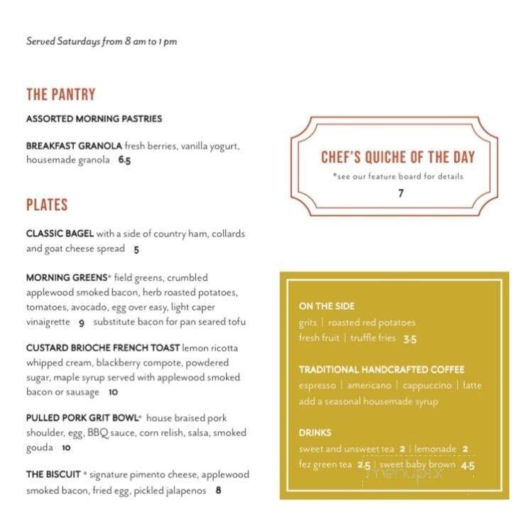 Table Farmhouse Bakery - Asheboro, NC menu_pic