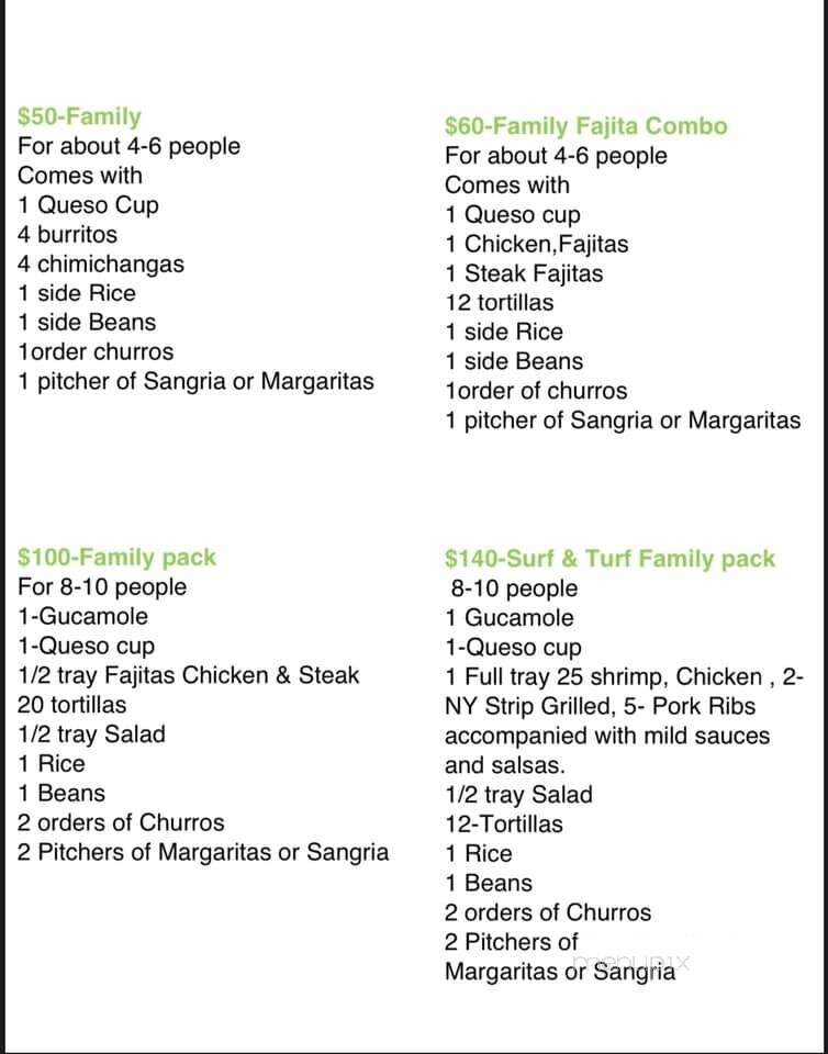 Riviera Maya - Rockaway, NJ menu_pic