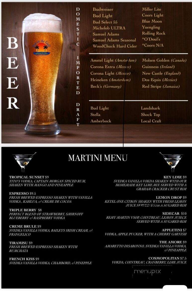 Inn On The Gulf - Hudson, FL menu_pic