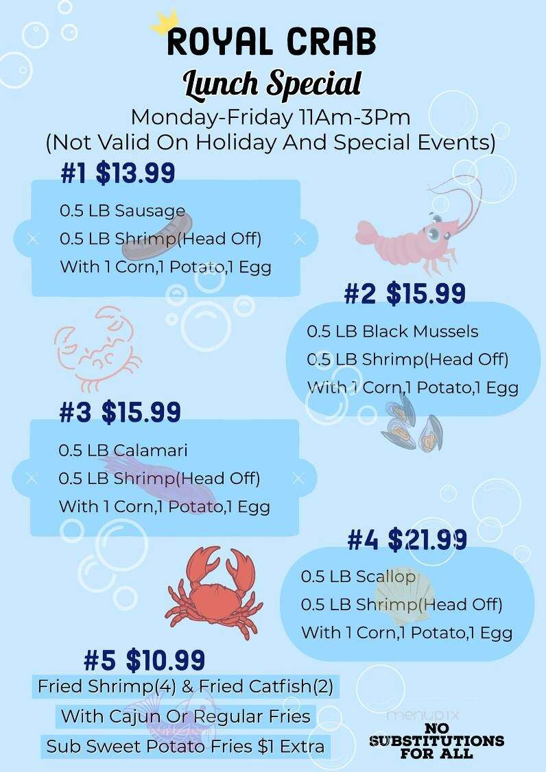 Royal Crab - Oklahoma City, OK menu_pic