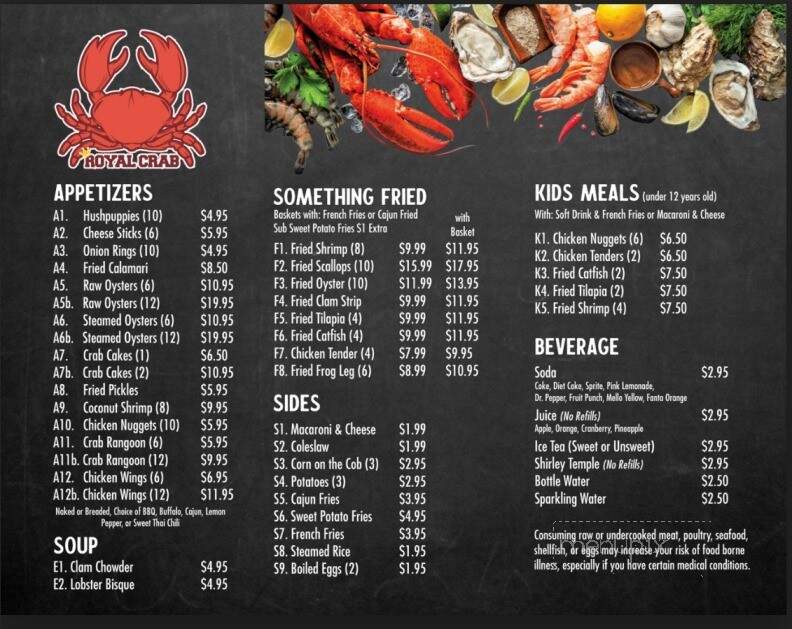 Royal Crab - Oklahoma City, OK menu_pic
