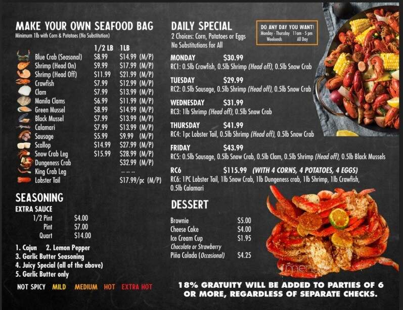 Royal Crab - Oklahoma City, OK menu_pic