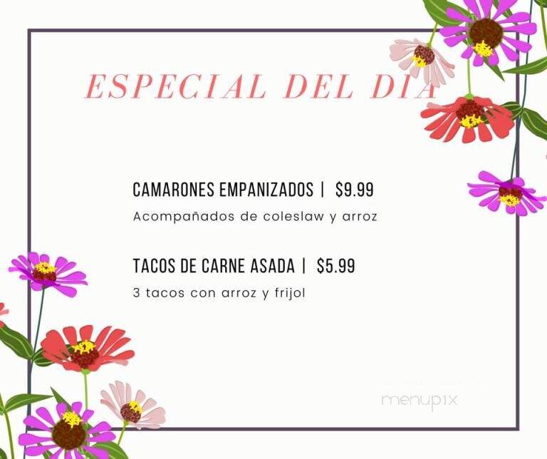 La Bocanita - Rio Rico, AZ menu_pic