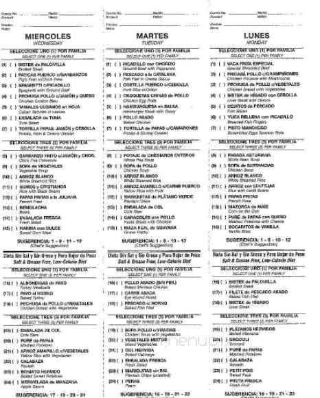 Cantinas Hilda - Hialeah, FL menu_pic
