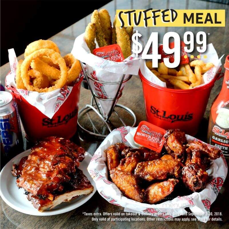 St. Louis Bar & Grill - Pickering, ON menu_pic
