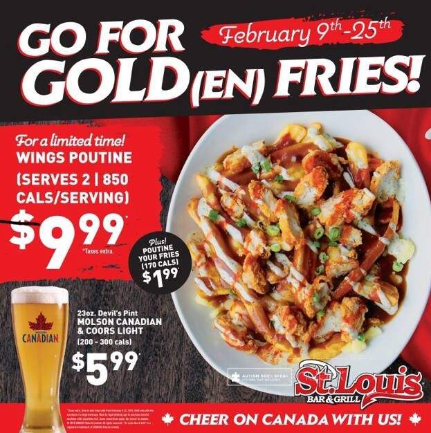 St. Louis Bar & Grill - Pickering, ON menu_pic