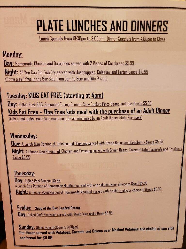 Whiskey Trail BBQ & Steakhouse - Tullahoma, TN menu_pic