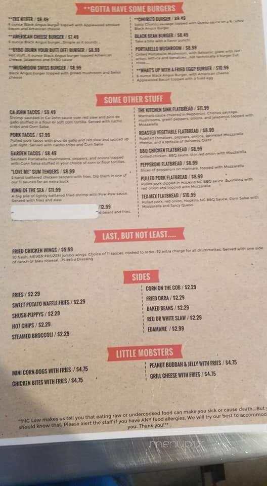 That Little Pork Shop - Eden, NC menu_pic