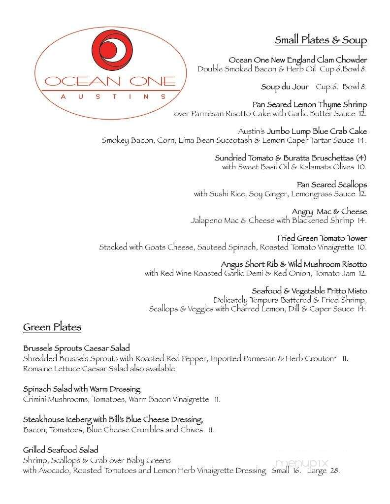 Cabana Cafe - Pawleys Island, SC menu_pic