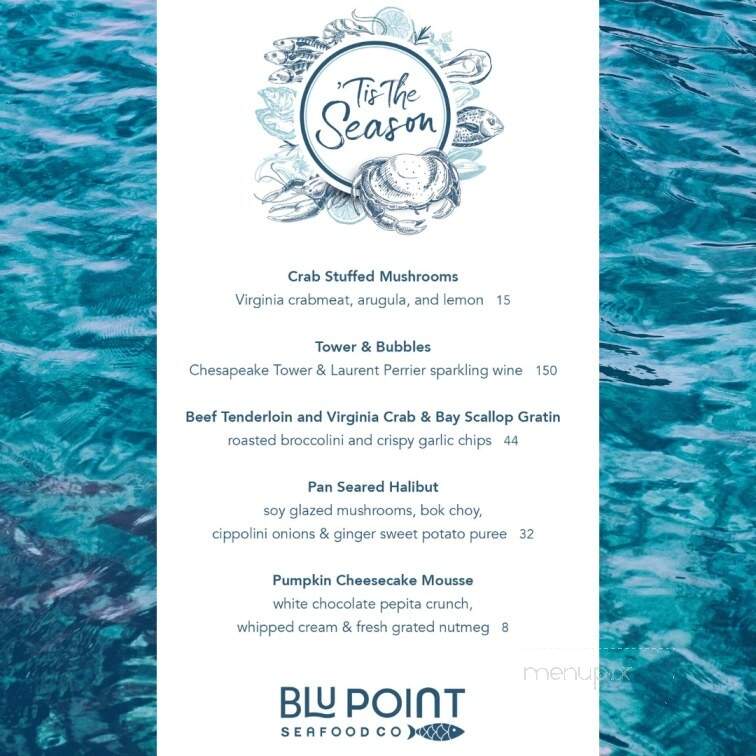 Blu Point Seafood Co - Staunton, VA menu_pic