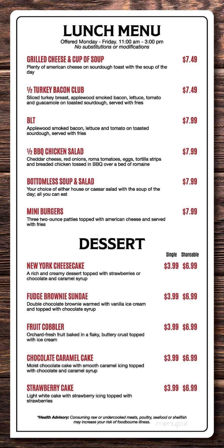 No 9 Grill - Cambridge City, IN menu_pic