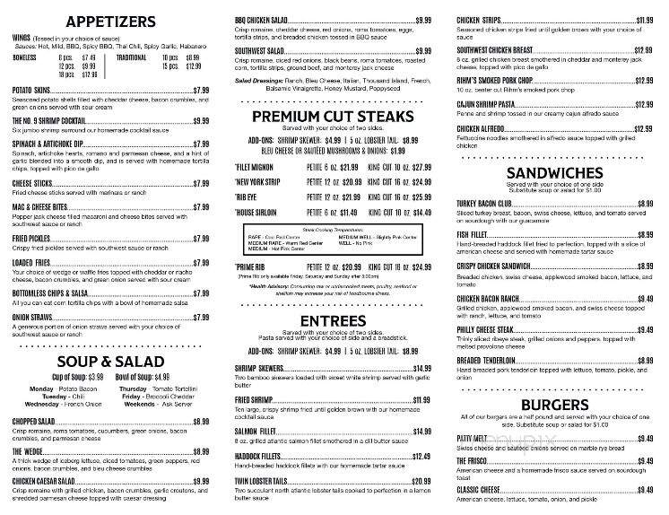 No 9 Grill - Cambridge City, IN menu_pic