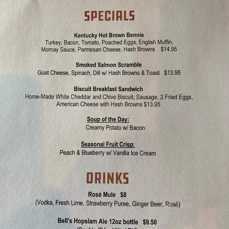 North Coop - Excelsior, MN menu_pic