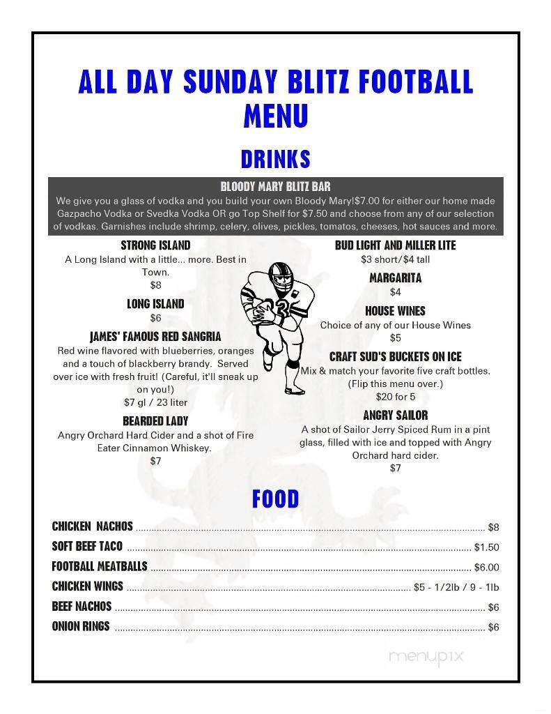E G Nick's - Plymouth, MI menu_pic