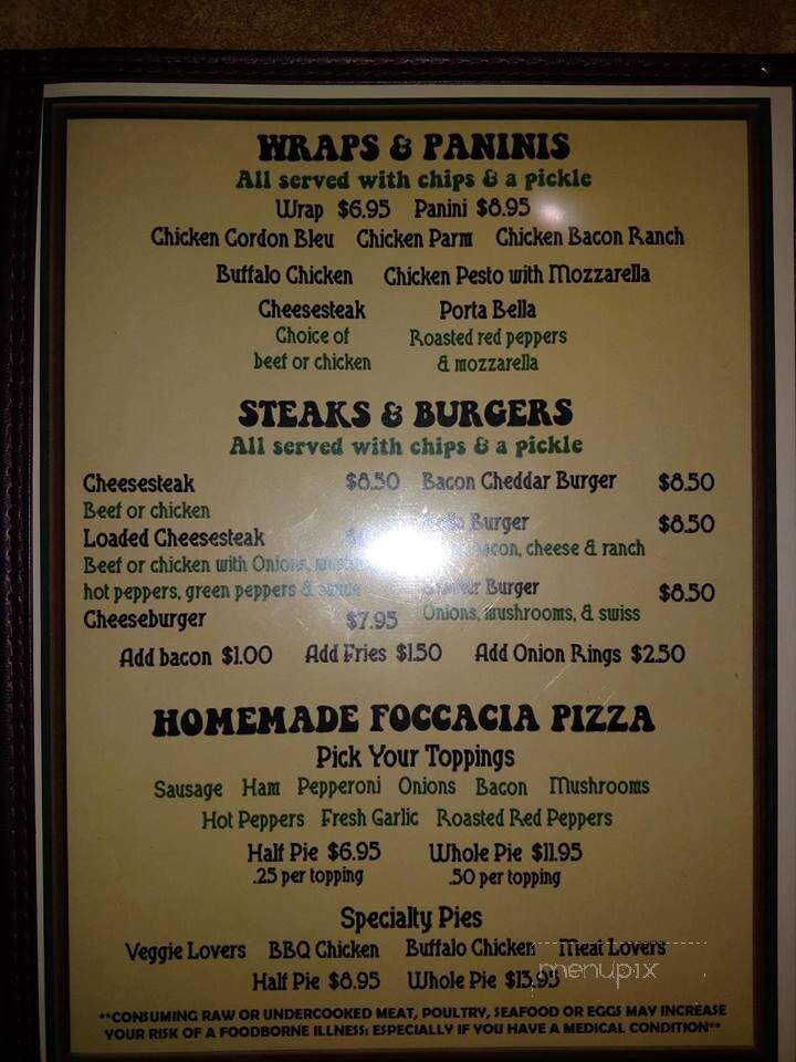 Old Mill Pub - Sciota, PA menu_pic