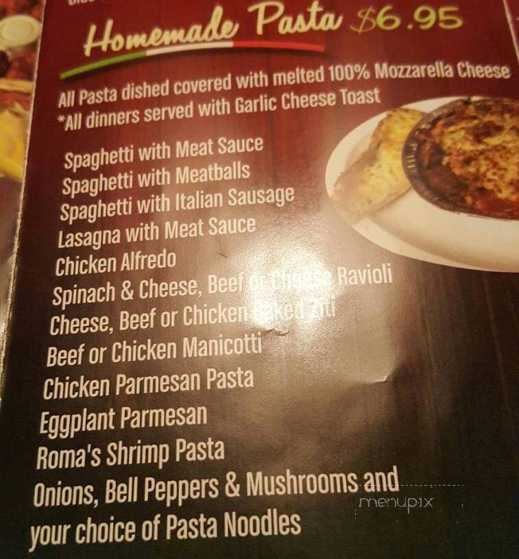 Roma's Pizza Menu in Henrietta, TX Order Delivery & Reviews