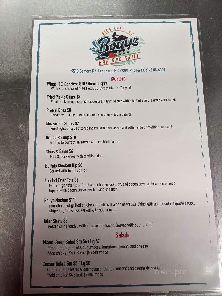 Buoys On Hyco Lake - Semora, NC menu_pic