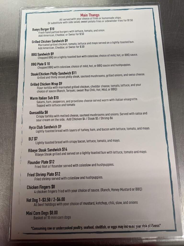 Buoys On Hyco Lake - Semora, NC menu_pic
