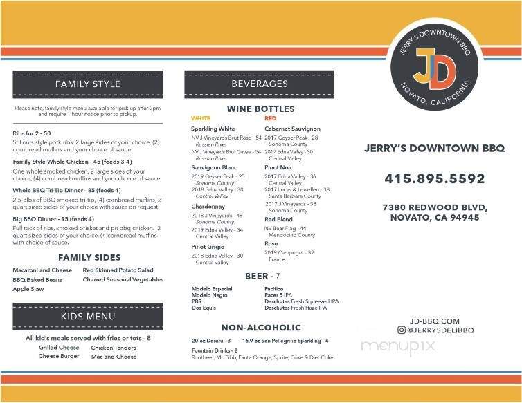 Jerry's Delicatessen and BBQ - Novato, CA