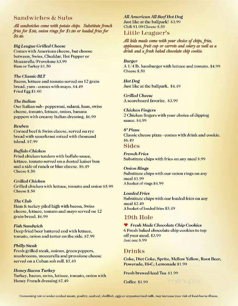 Scoreboard Pub & Grill - Delaware, OH menu_pic