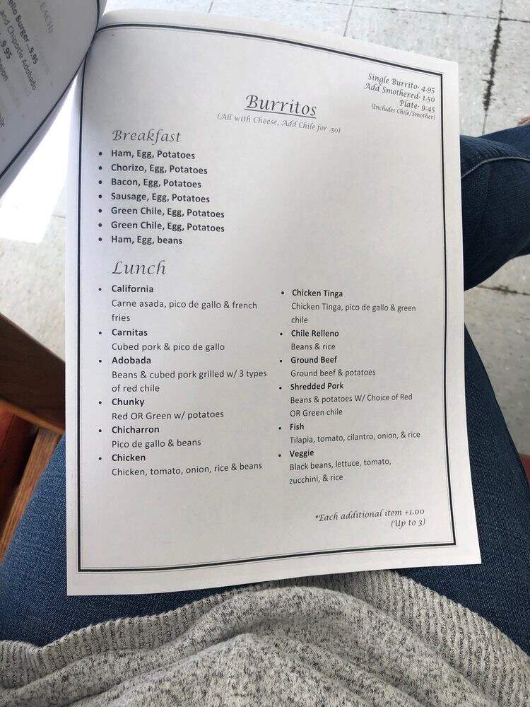 La Mexicana - Bayard, NM menu_pic
