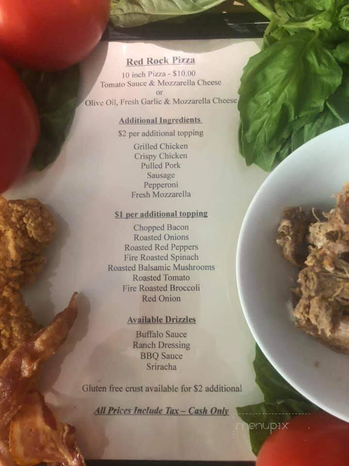 Red Rock Grill Bar - Upton, MA menu_pic