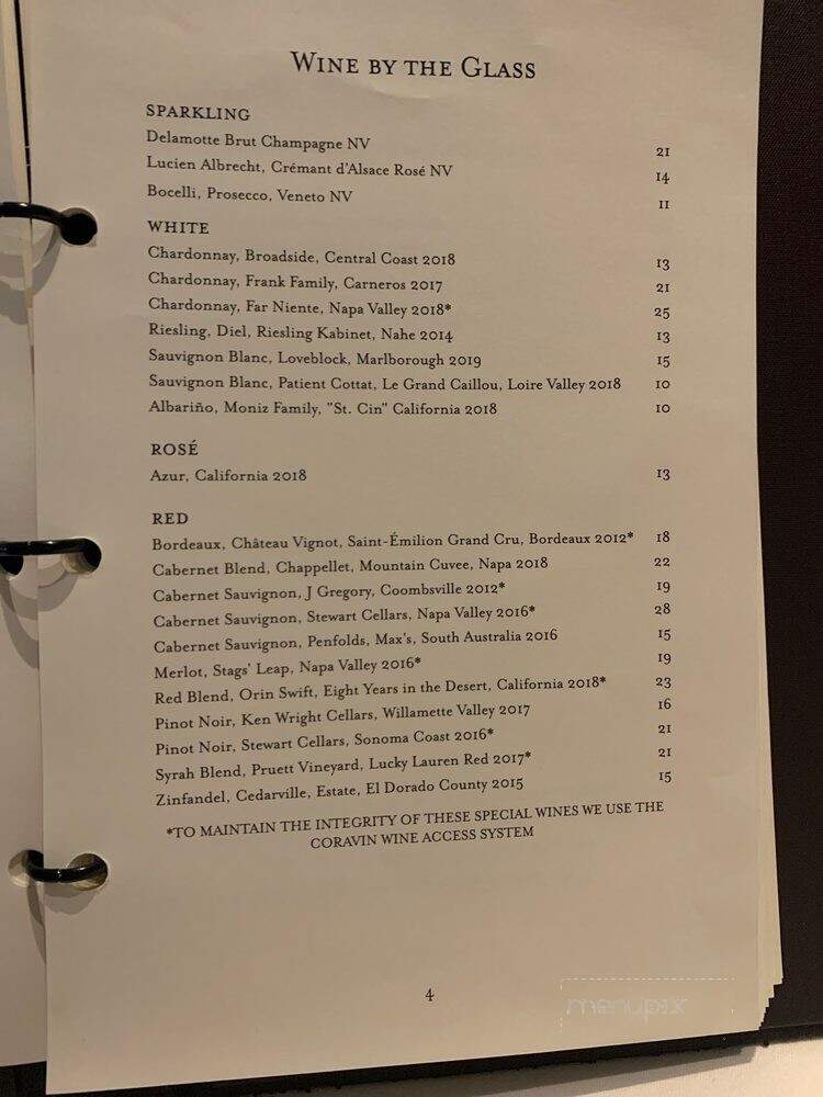 Hawks - Granite Bay, CA menu_pic