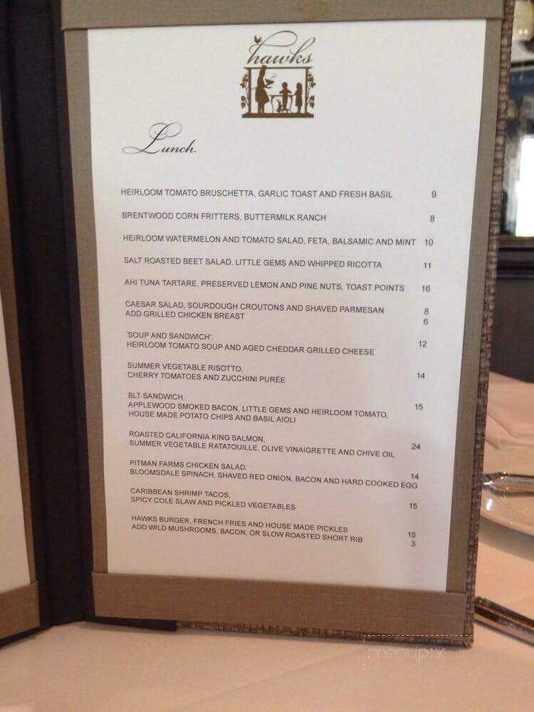 Hawks - Granite Bay, CA menu_pic