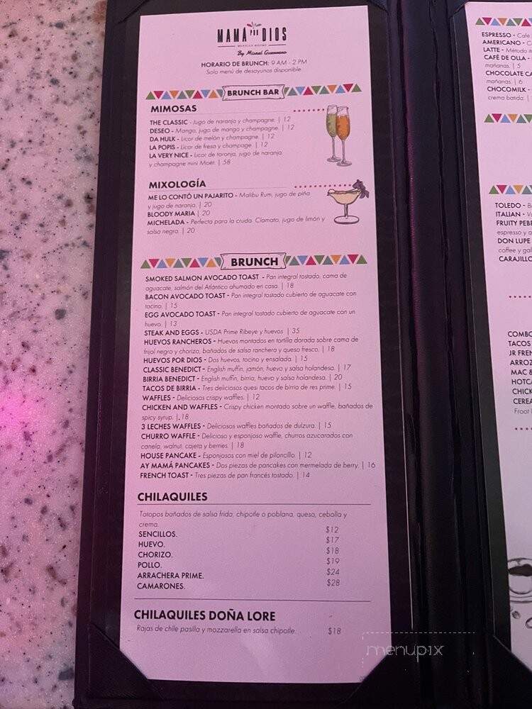 Mama Por Dios - Rancho Cucamonga, CA menu_pic