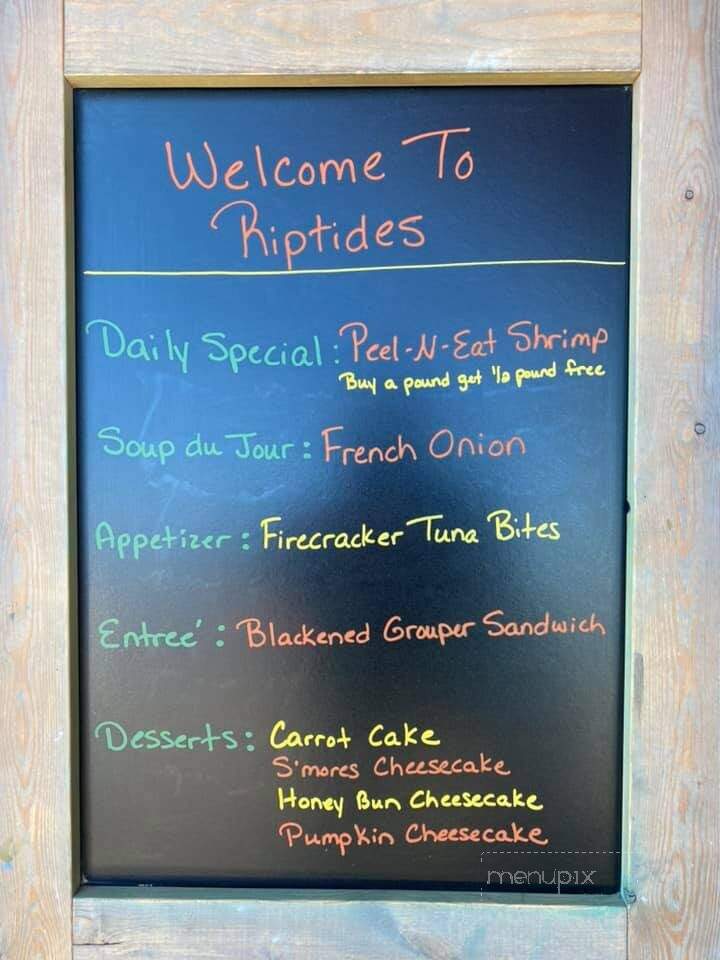 Riptides - Chester, VA menu_pic