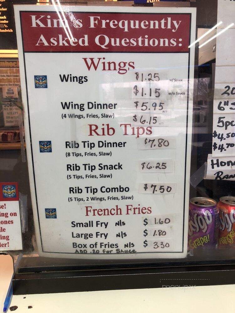 Kim's Wings - Cleveland, OH menu_pic