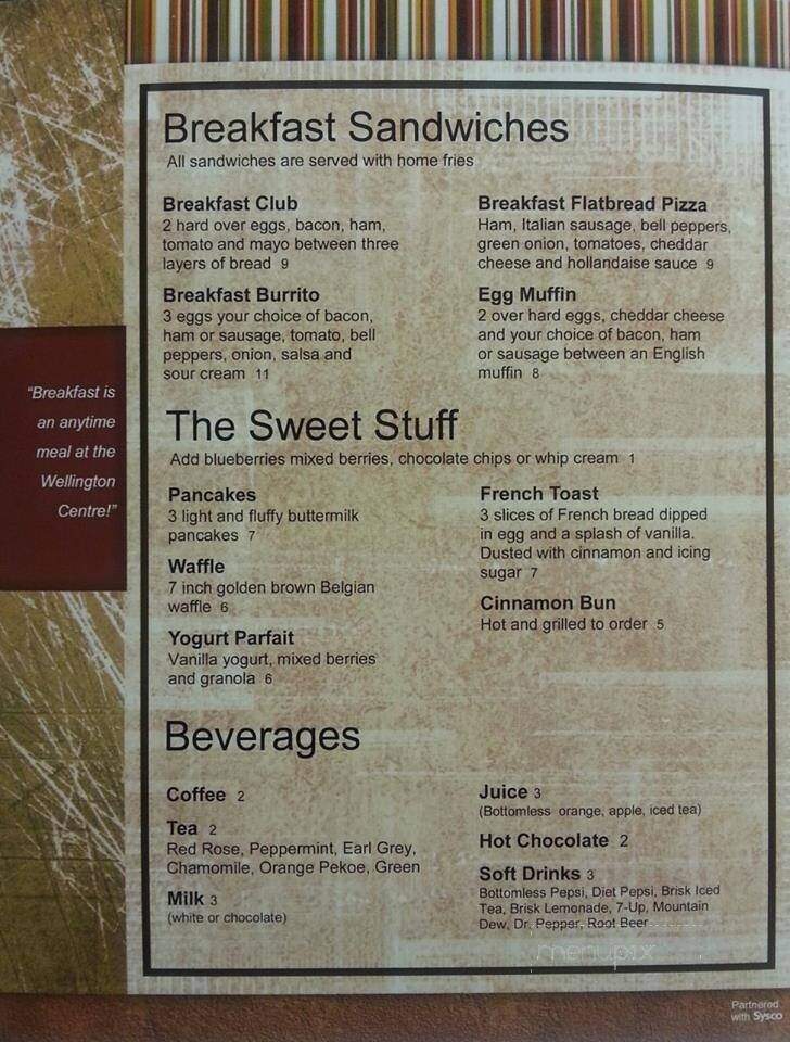 Wellington Inn - Sioux Lookout, ON menu_pic