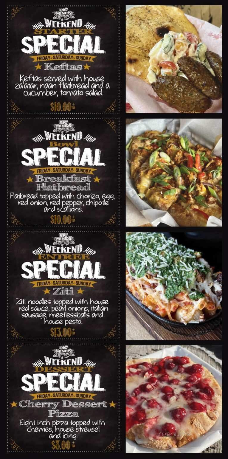 Pig Minds Brewing Co. - Machesney Park, IL menu_pic