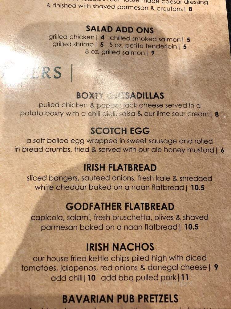Ganly's Pub & Restaurant - Sinking Spring, PA menu_pic