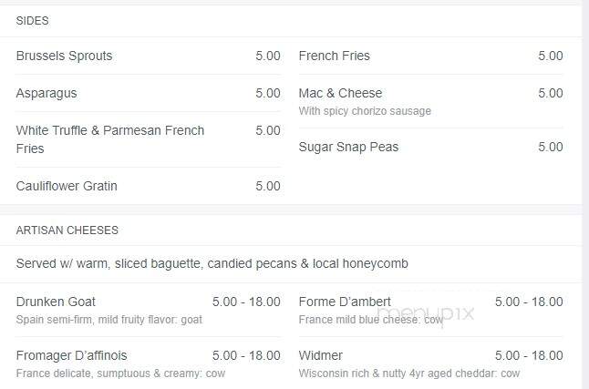 Jojo Bistro & Wine Bar - Webster, NY menu_pic