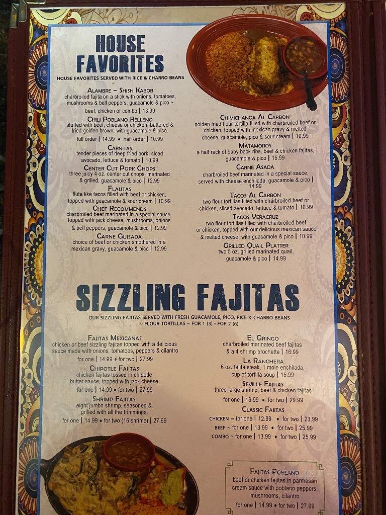 Guadalajara Mexican Restaurant - Bastrop, TX menu_pic