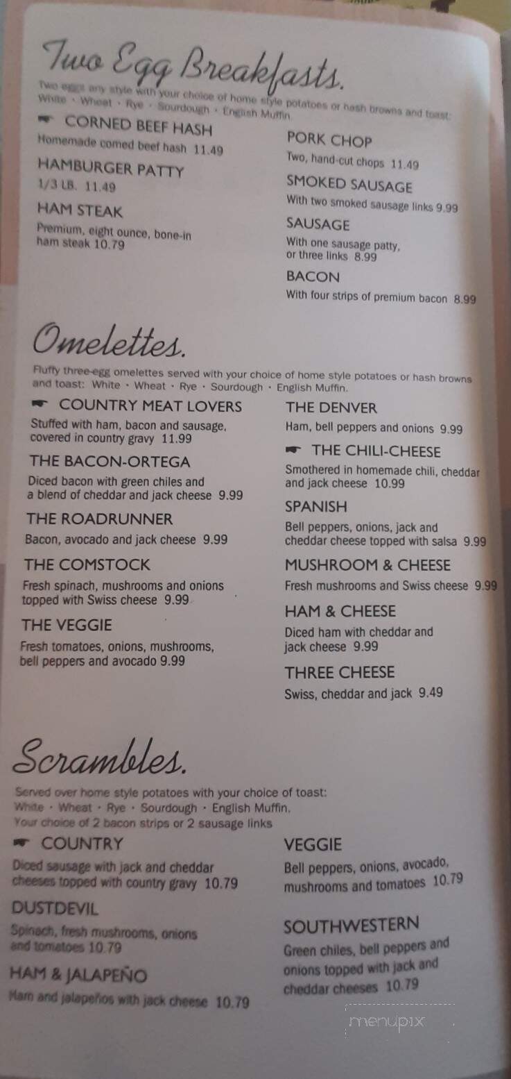 Roadrunner Cafe - Dayton, NV menu_pic