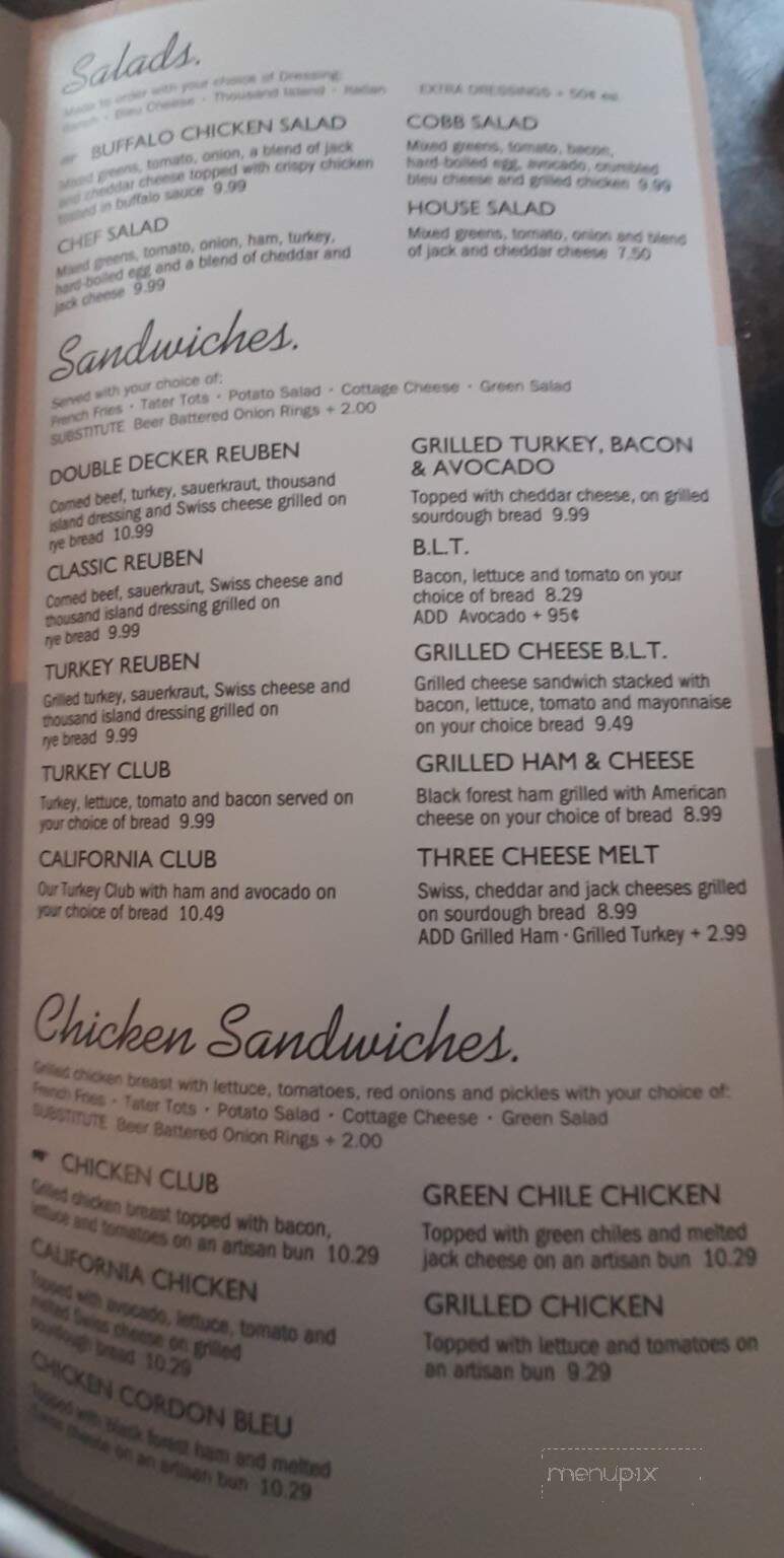 Roadrunner Cafe - Dayton, NV menu_pic