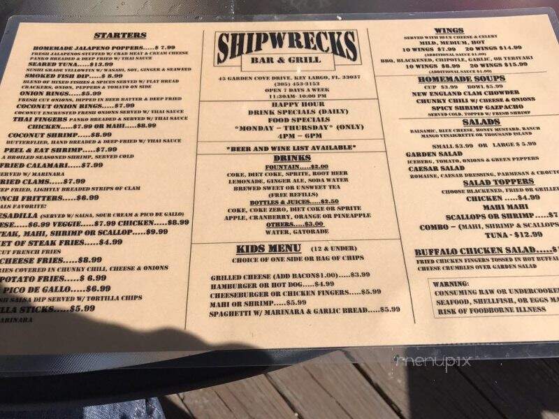 Shipwreck's Bar & Grill - Key Largo, FL