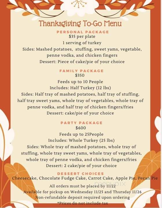 Our House Restaurant & Tavern - Farmingdale, NJ menu_pic