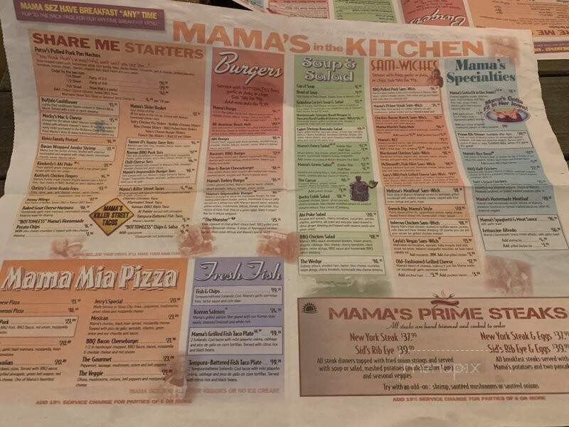Mama's on 39 - Huntington Beach, CA menu_pic