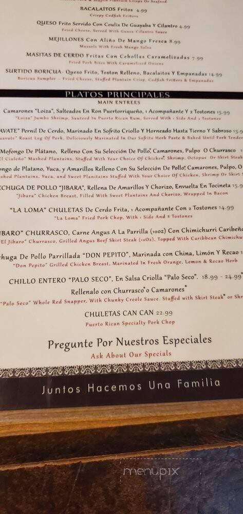 Buen Provecho - Hamilton, NJ menu_pic