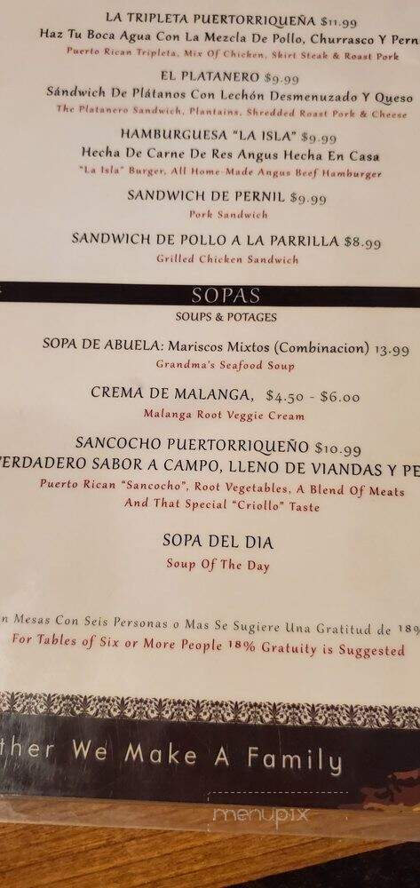 Buen Provecho - Hamilton, NJ menu_pic