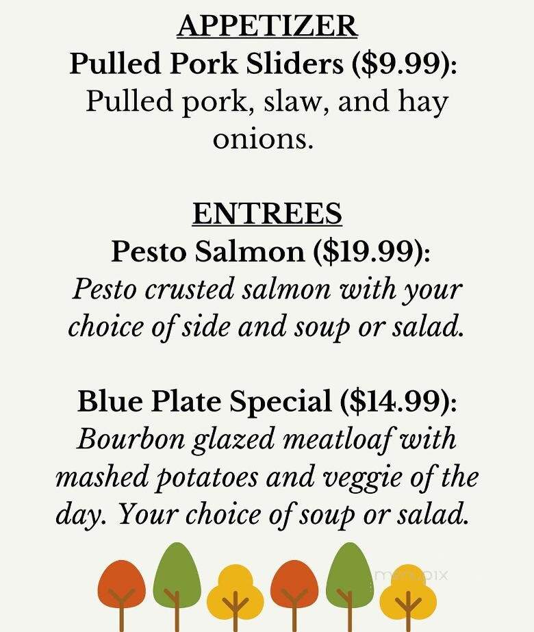 Brookshire Inn - Williamston, MI menu_pic