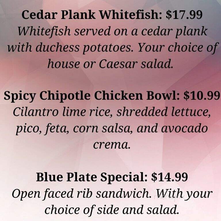 Brookshire Inn - Williamston, MI menu_pic