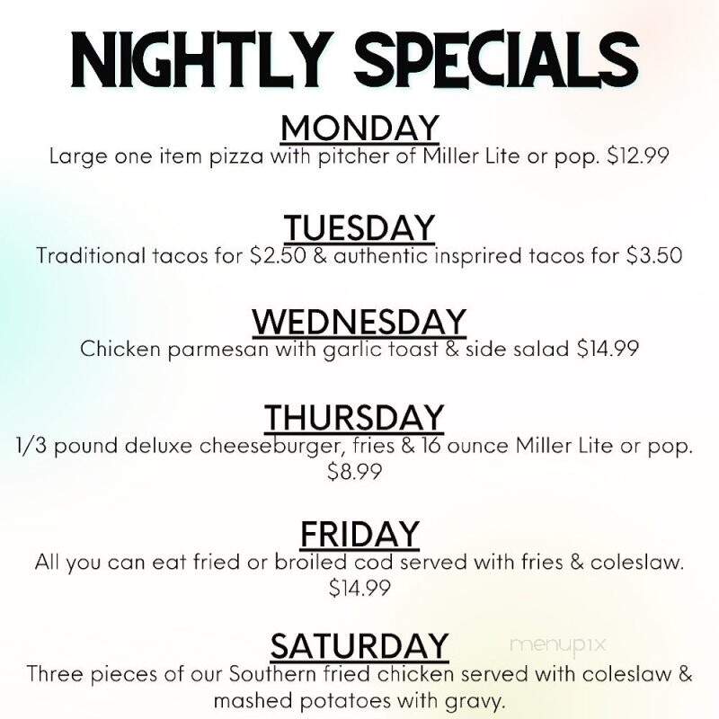 Brookshire Inn - Williamston, MI menu_pic