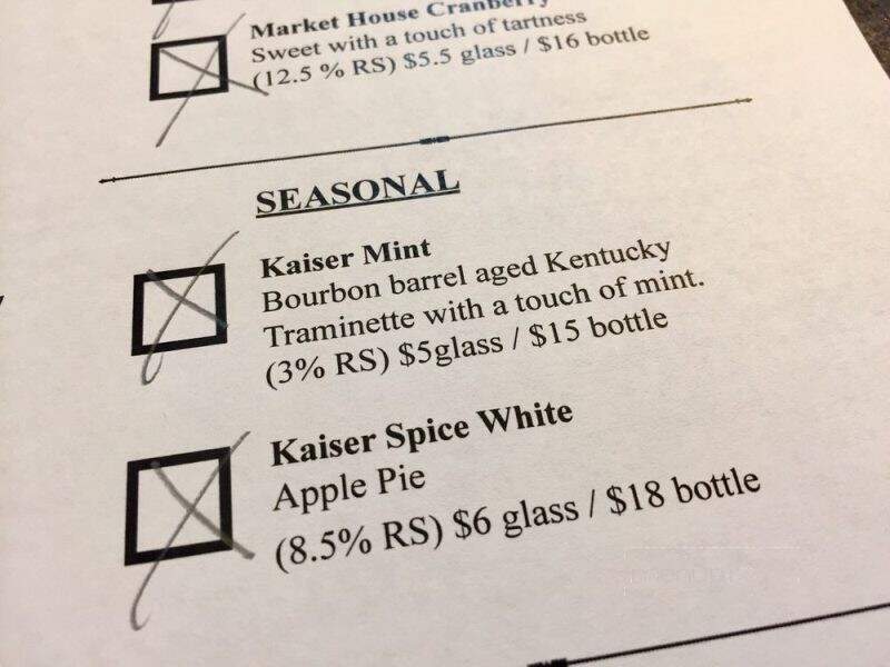 River City Winery - New Albany, IN menu_pic