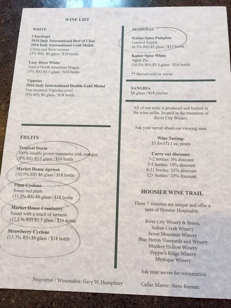River City Winery - New Albany, IN menu_pic