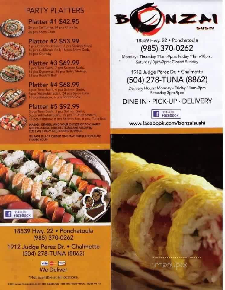 Bonzai Sushi Express - Chalmette, LA